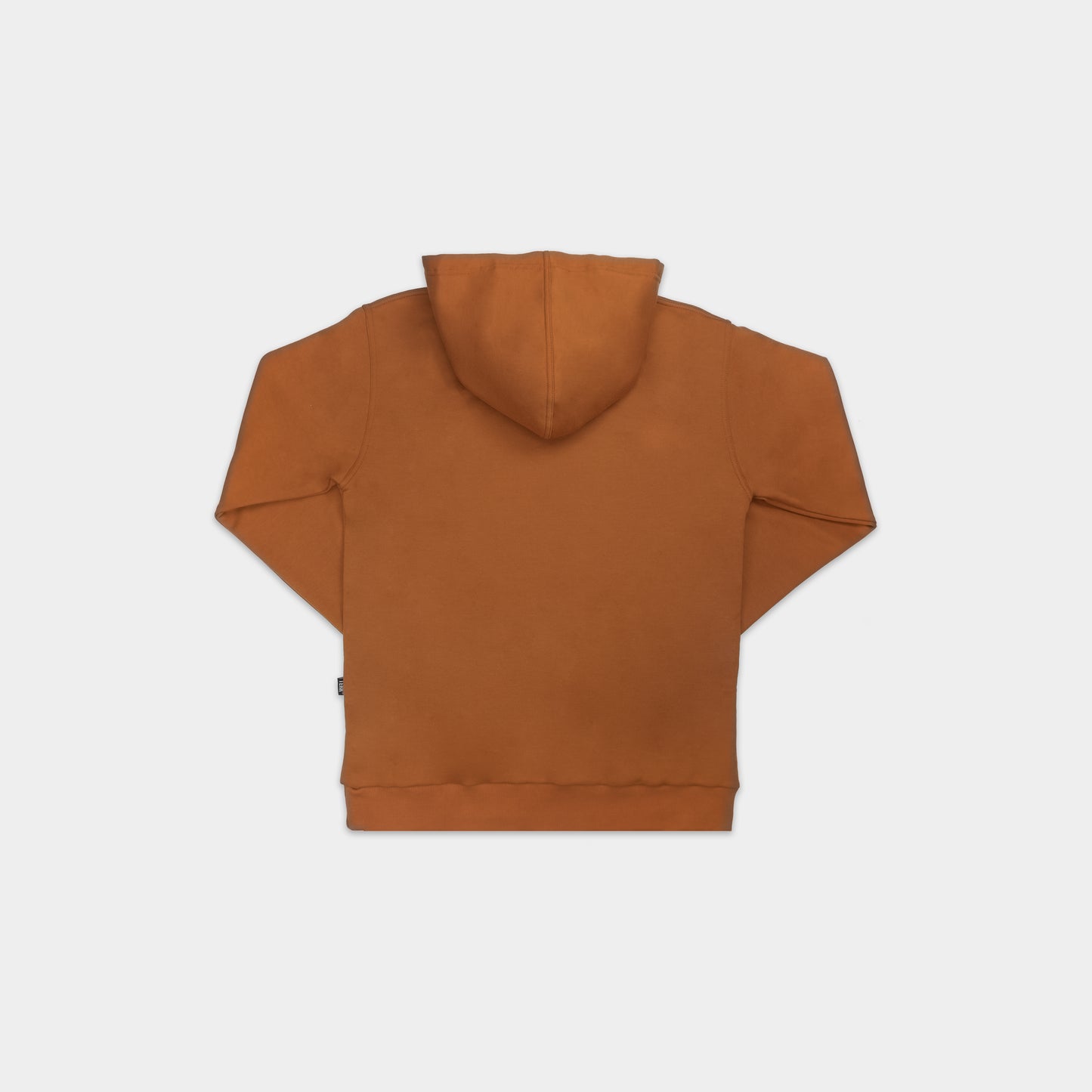 TAN TERK SADDLE HOODIE WITH EMBROIDERED LOGO