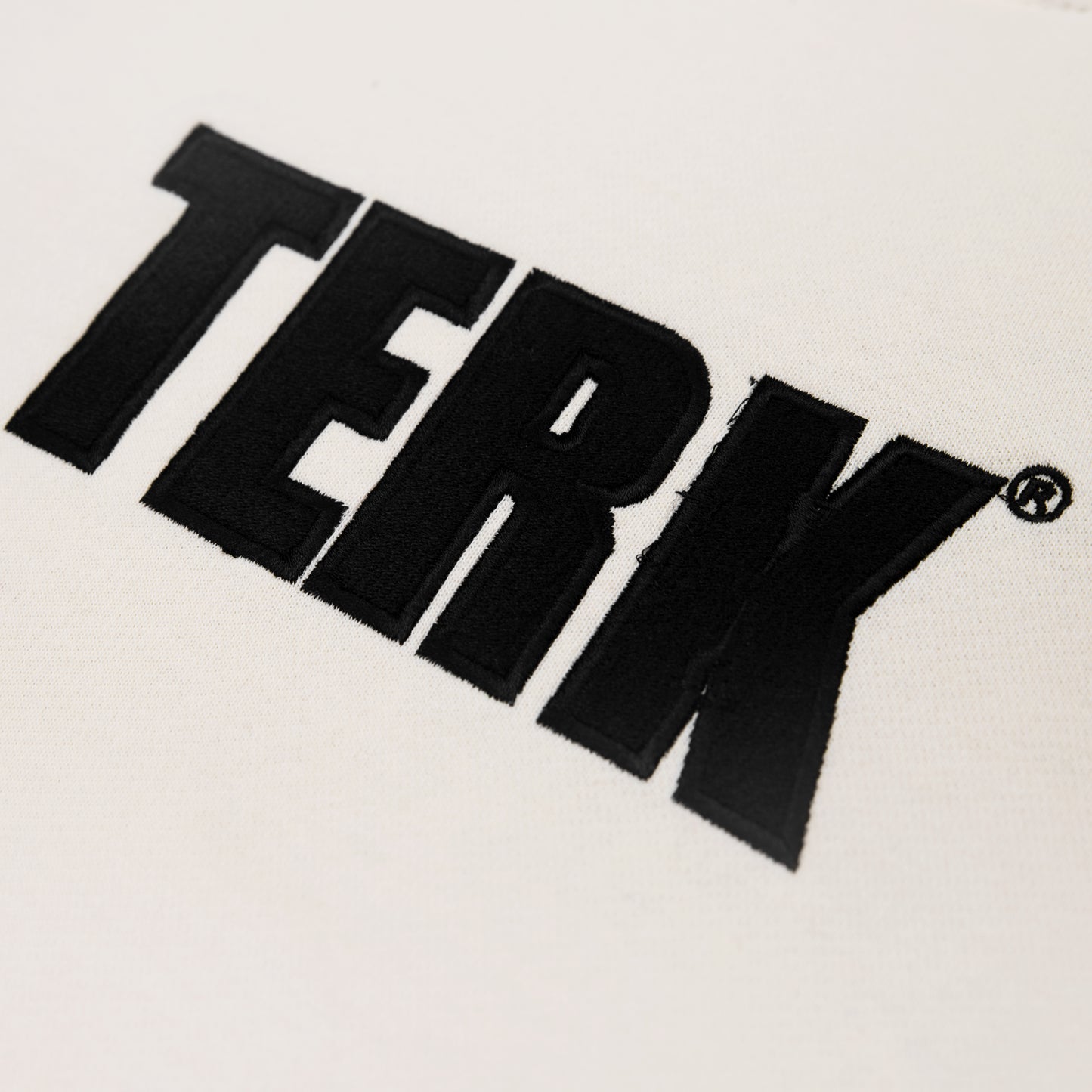 BLACK TERK VANILLA HOODIE WITH EMBROIDERED LOGO