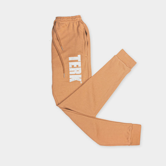 DESERT SWEATPANTS WITH BLACK WHITE EMBROIDERED LOGO