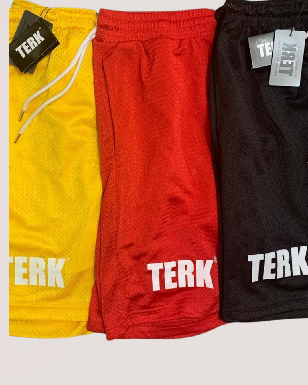 TERK® Graphic Drawstring Shorts