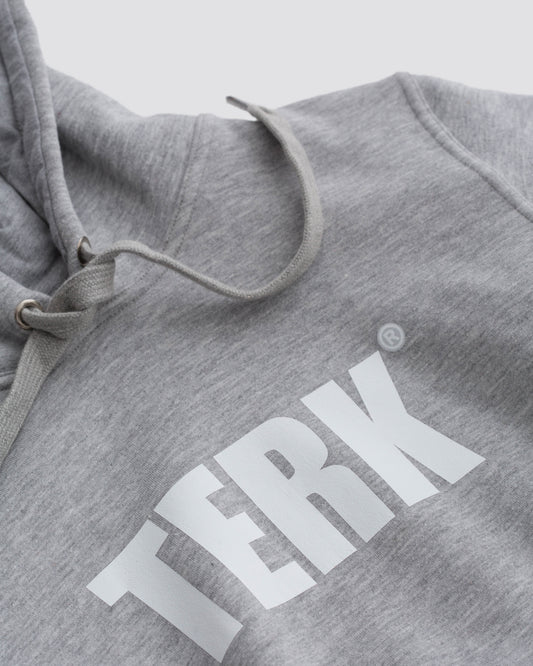 WHITE TERK LOGO HOODIE