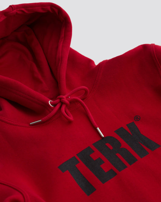 BLACK TERK RALLY CROP HOODIE