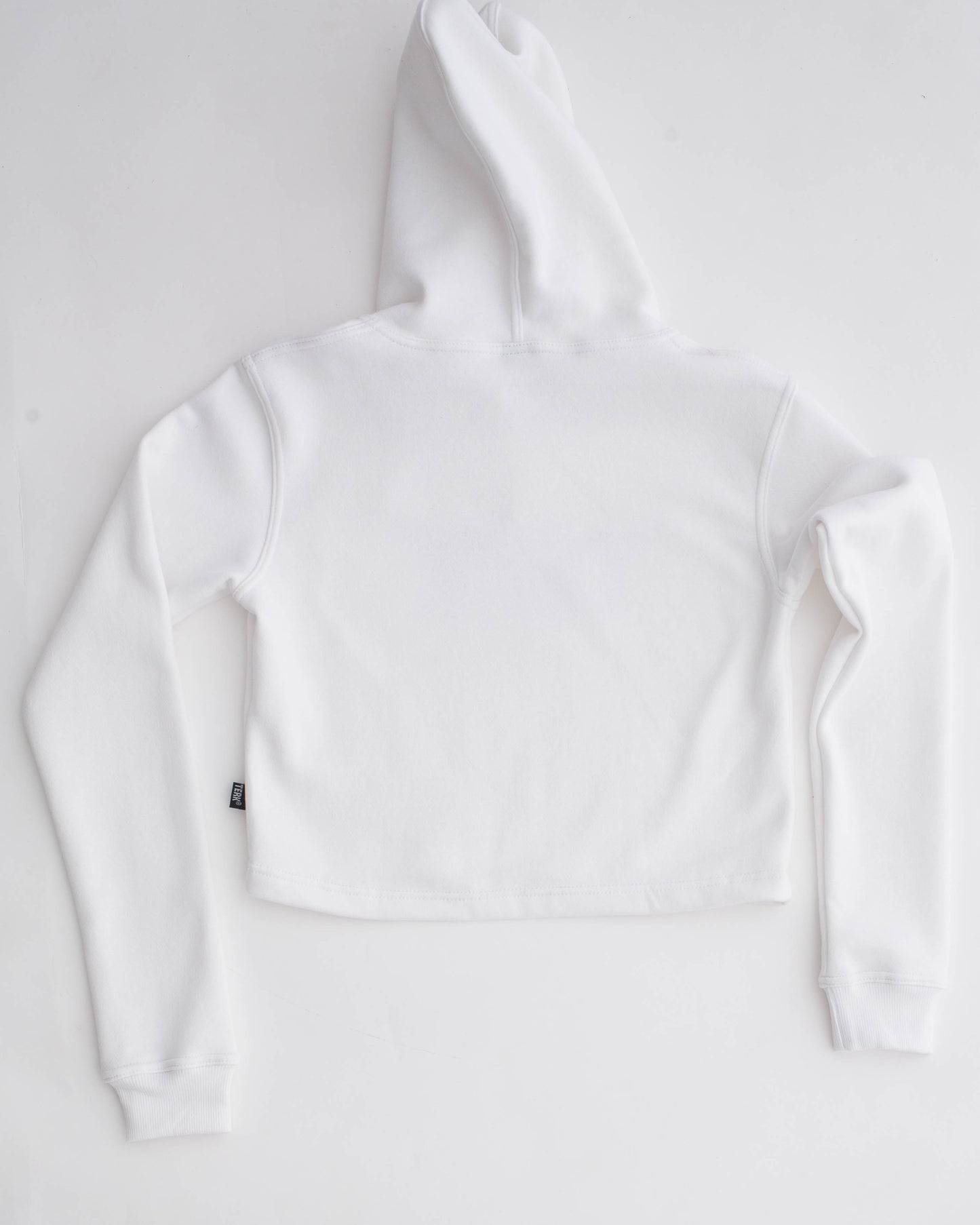 BLACK TERK RALLY CROP HOODIE