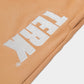 CAMEL SOLID SWEAT SHORTS WITH WHITE TERK EMBROIDERED LOGO