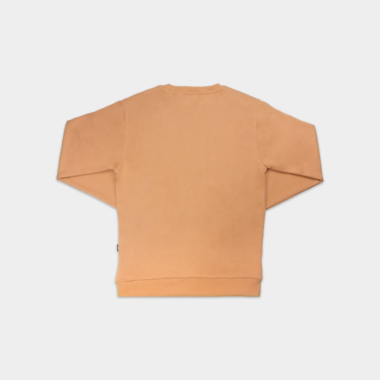 WHITE TERK CAMEL CREWNECK WITH EMBROIDERED LOGO