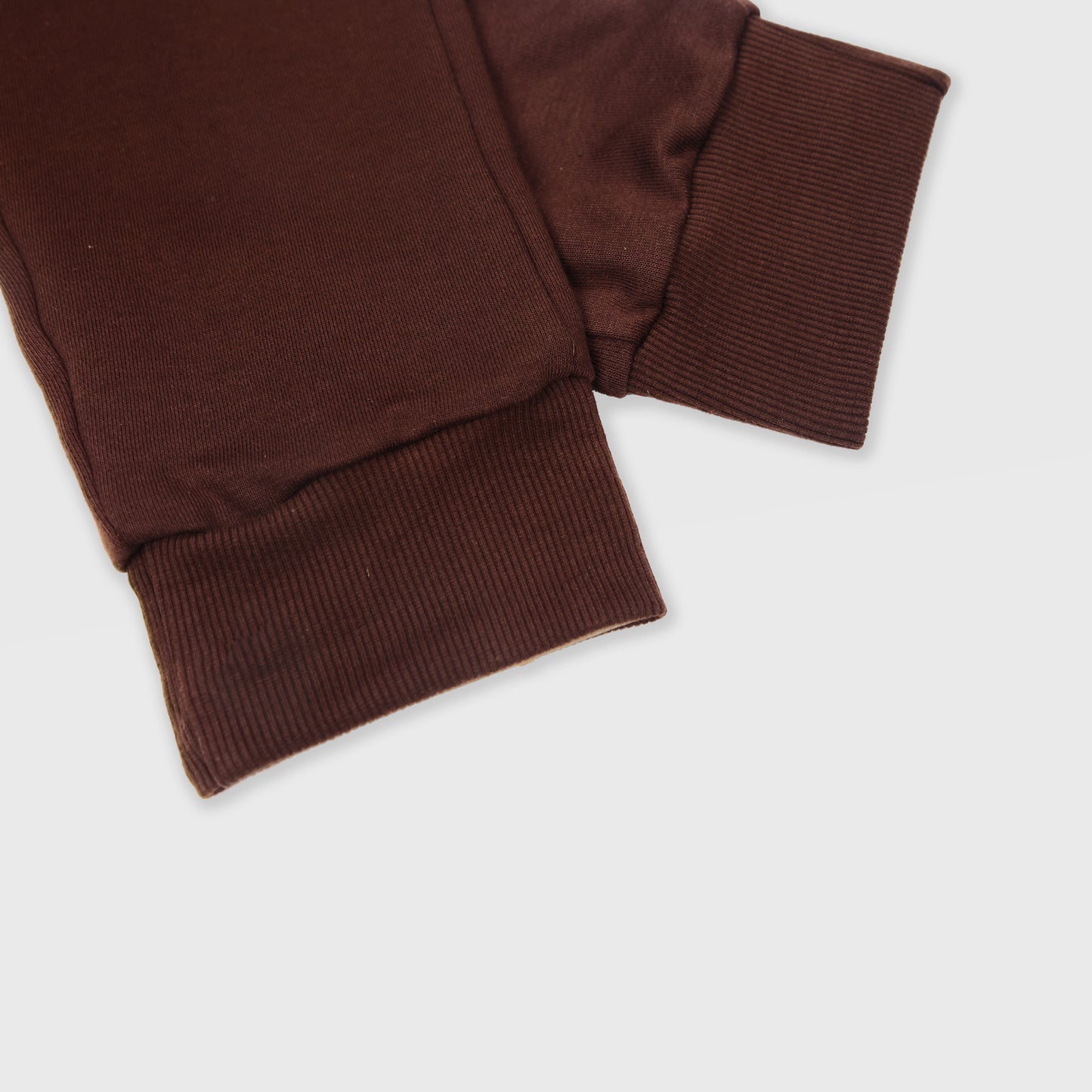 CHOCOLATE SWEATPANTS WITH WHITE TERK EMBROIDERED LOGO