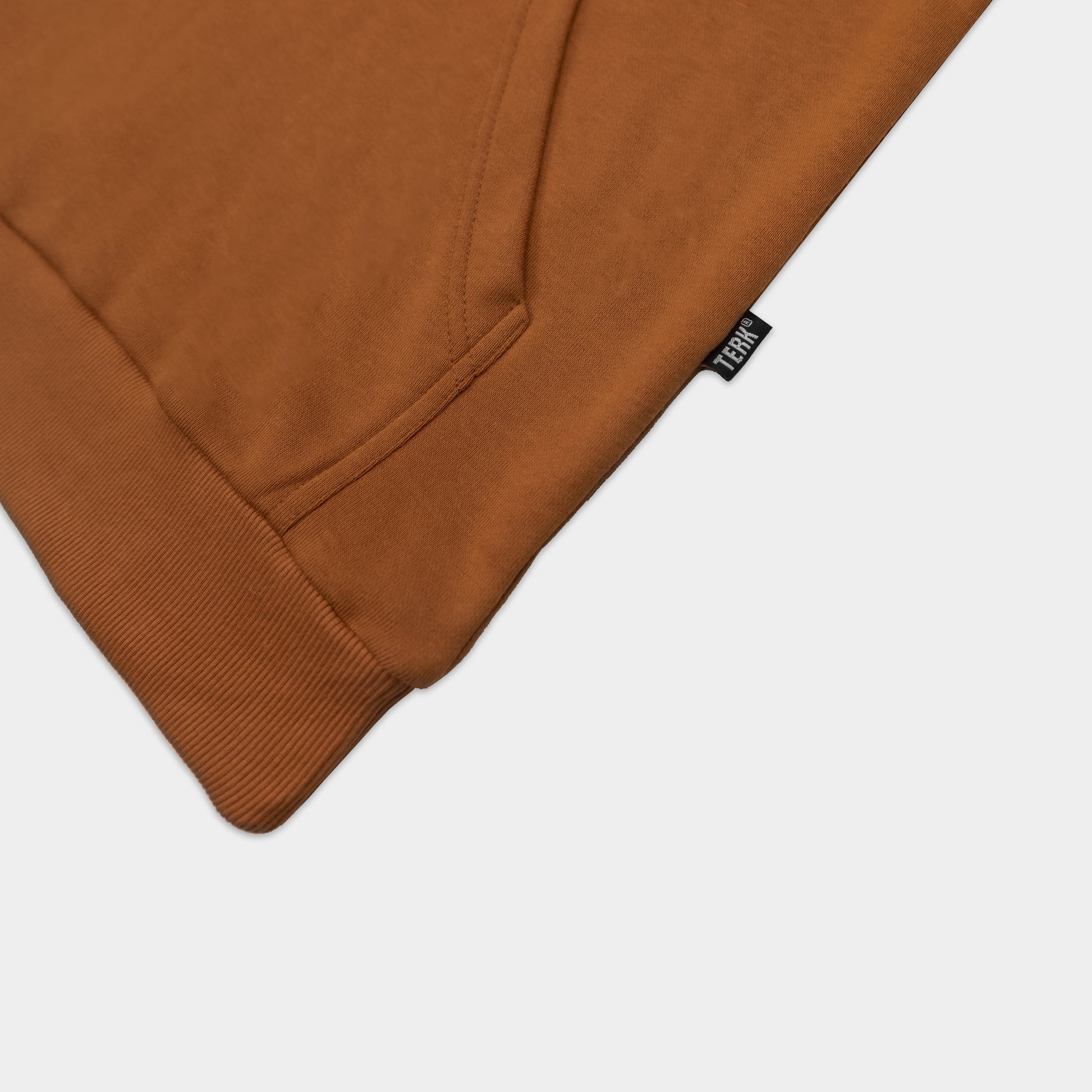 BLACK TERK SADDLE HOODIE WITH EMBROIDERED LOGO