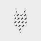 White TERK Repeating logo Pattern One-Piece Swimsuit