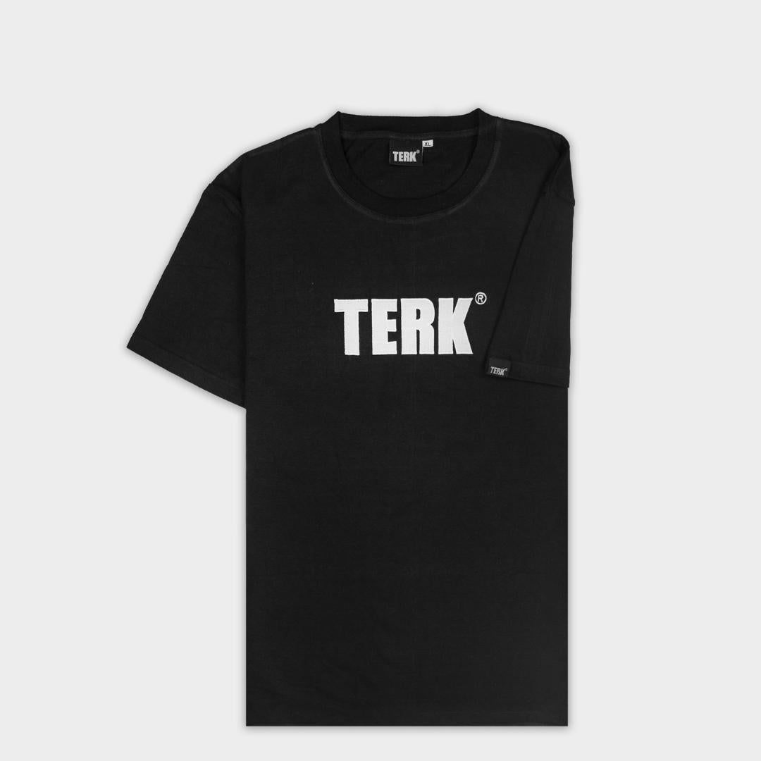 White TERK Logo Embroidered T-Shirt