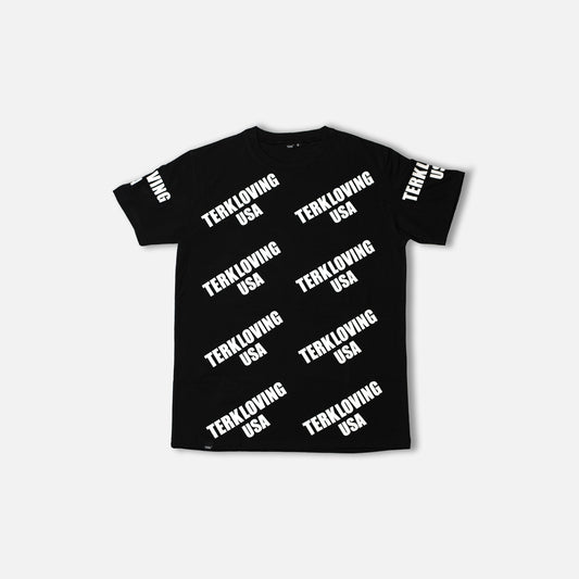 TERKLOVING USA Allover Logo Printed T-Shirt