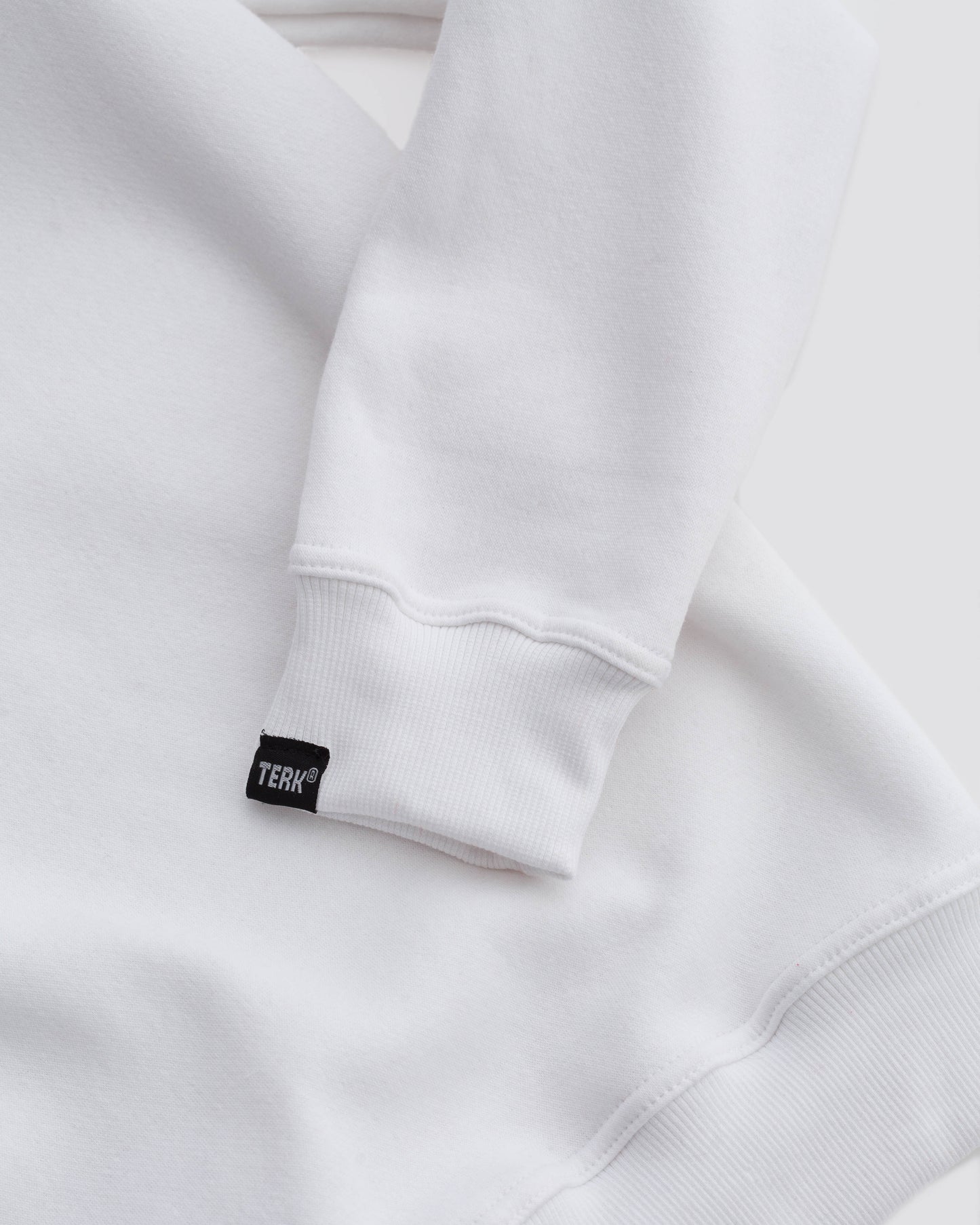 BLACK TERK LOGO WHITE CREWNECK