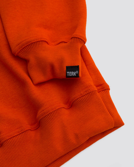WHITE TERK LOGO CREWNECK