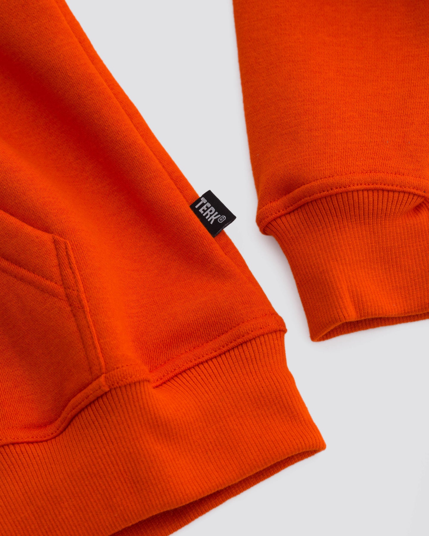 ORANGE WHITE TERK LOGO HOODIE
