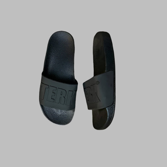 BLACK 3D BLACK TERK LOGO SLIDE