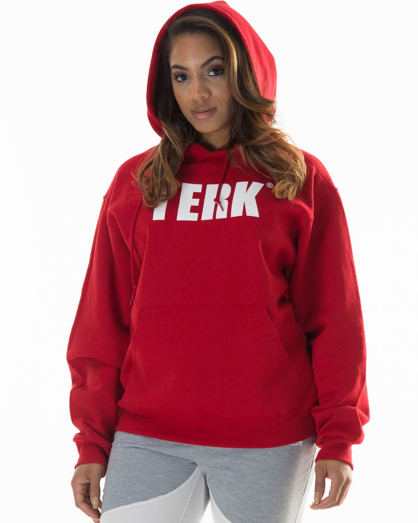 WHITE TERK LOGO HOODIE