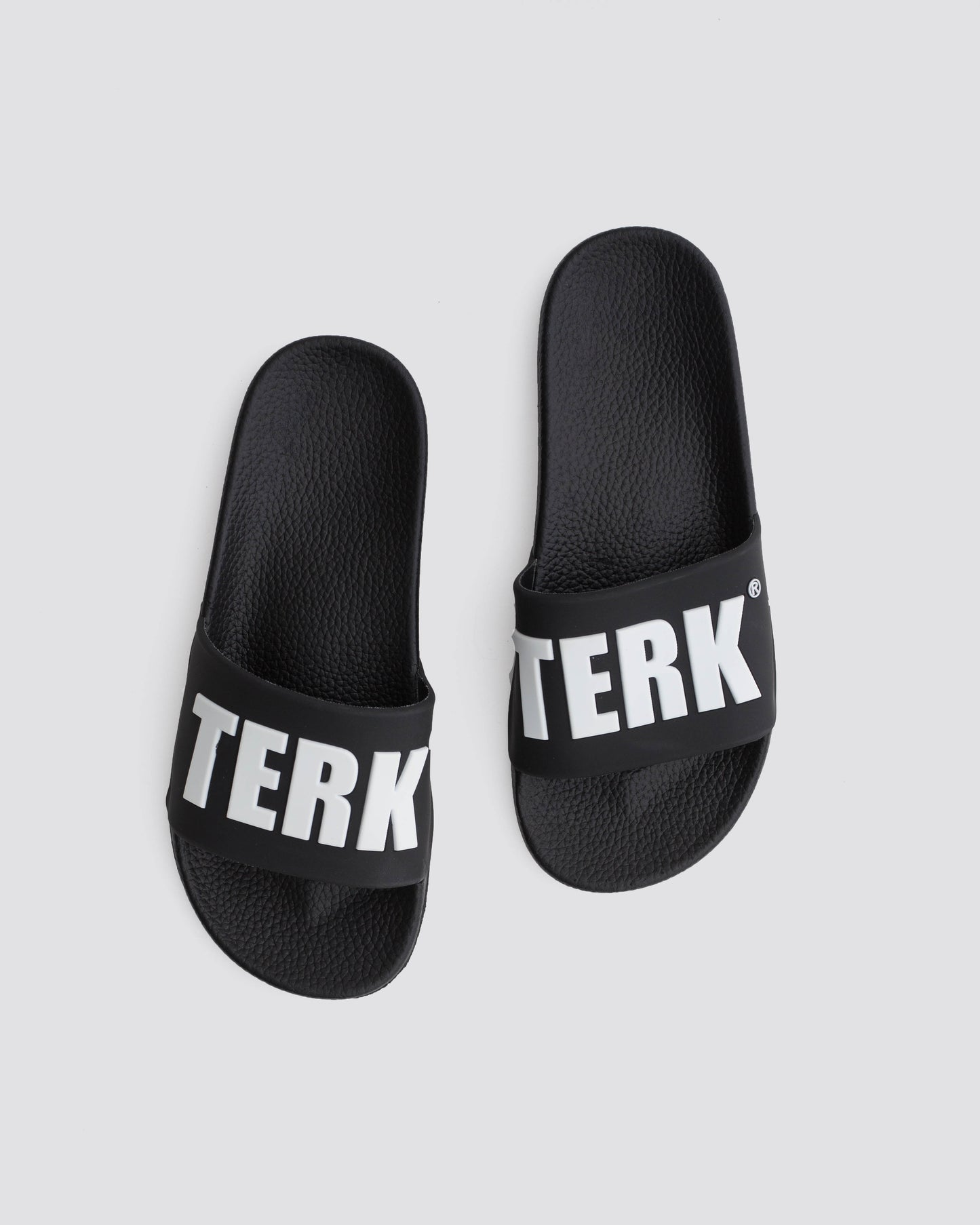 BLACK 3D WHITE TERK LOGO SLIDE