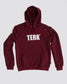 WHITE TERK LOGO HOODIE